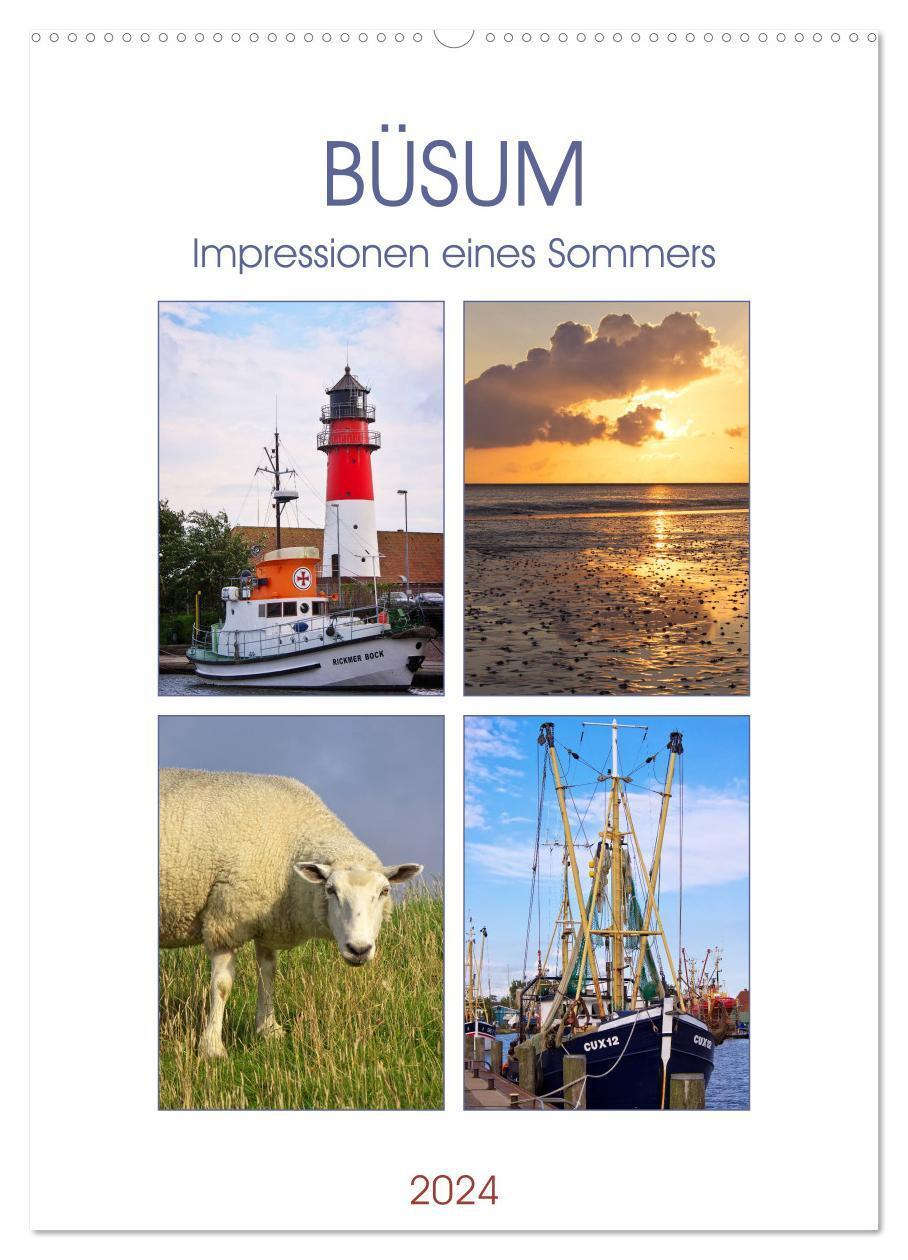 Cover: 9783383441530 | Büsum - Impressionen eines Sommers (Wandkalender 2024 DIN A2 hoch),...