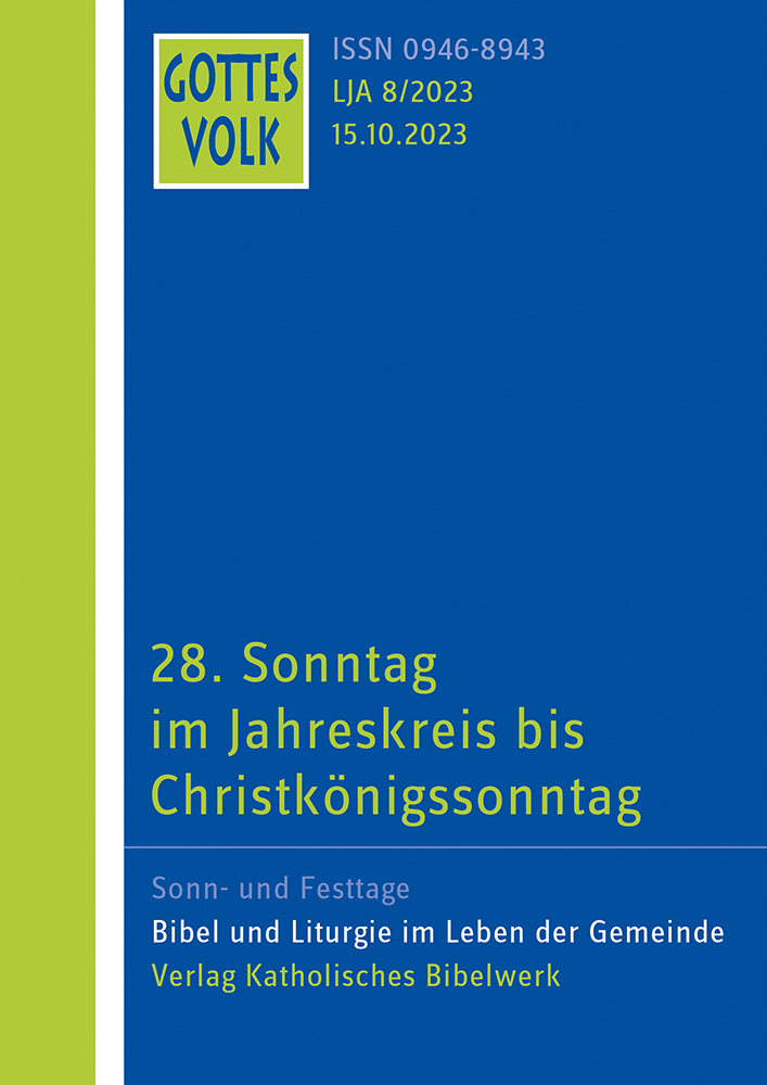 Cover: 9783460268180 | Gottes Volk LJ A8/2023 | 28. Sonntag im Jahreskreis | Hartmann (u. a.)
