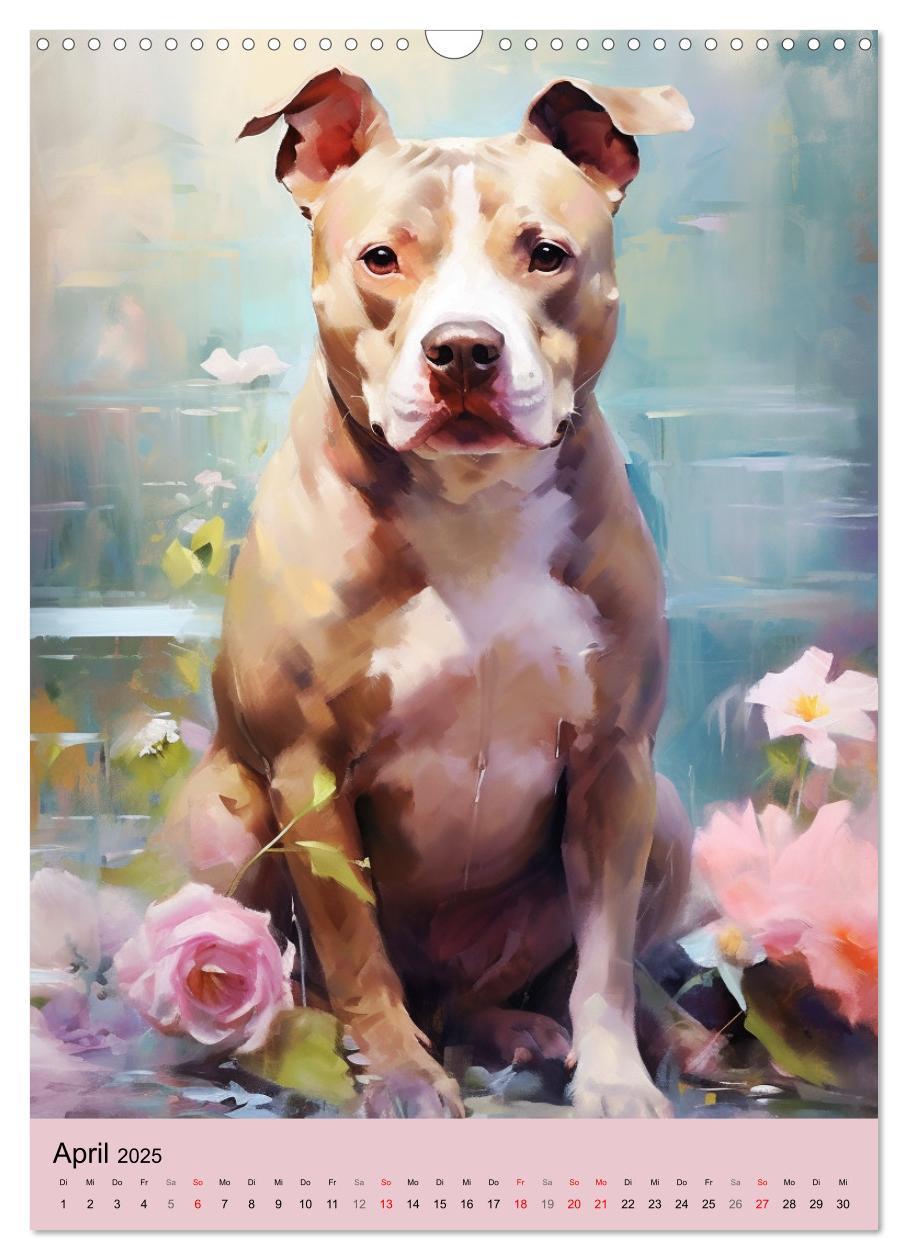 Bild: 9783435867073 | Pit Bull Aquarelle. Illustrationen von tollen Hunden (Wandkalender...