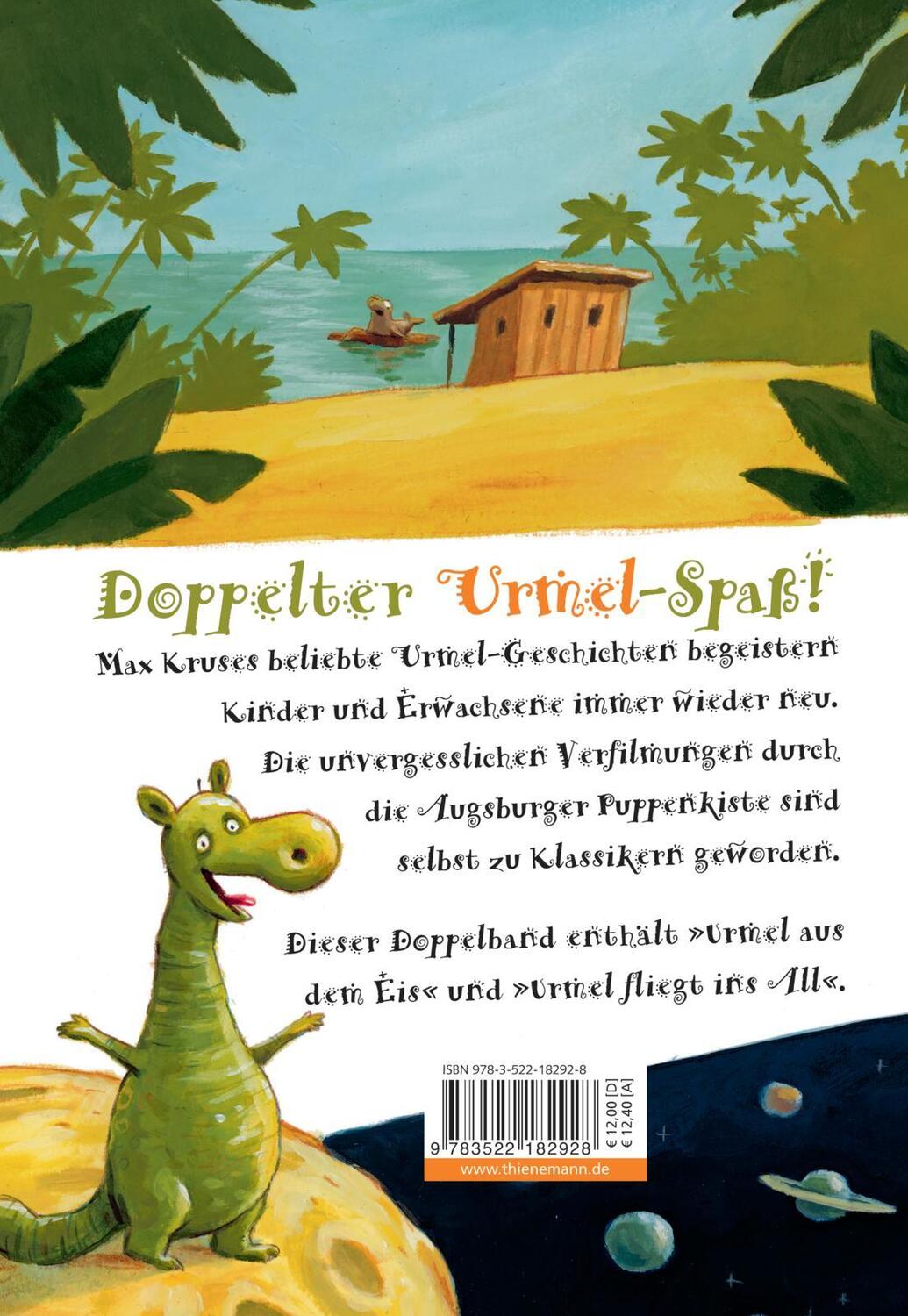 Rückseite: 9783522182928 | Das dicke Urmel-Buch | Max Kruse | Buch | Augsburger Puppenkiste