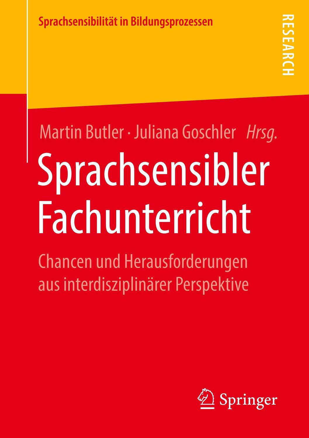 Cover: 9783658271671 | Sprachsensibler Fachunterricht | Juliana Goschler (u. a.) | Buch