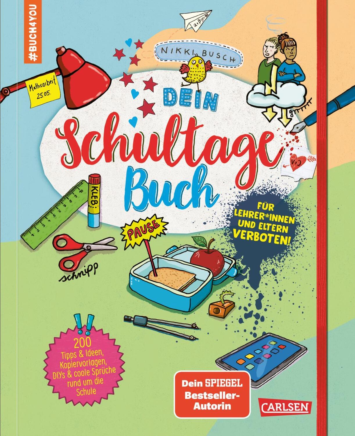 Cover: 9783551191335 | Dein Schultagebuch | Nikki Busch | Taschenbuch | Mit Gummiband | 2023