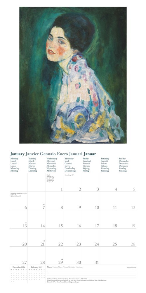 Bild: 4002725994004 | NEUMANN - Gustav Klimt 2025 Broschürenkalender, 30x30cm,...