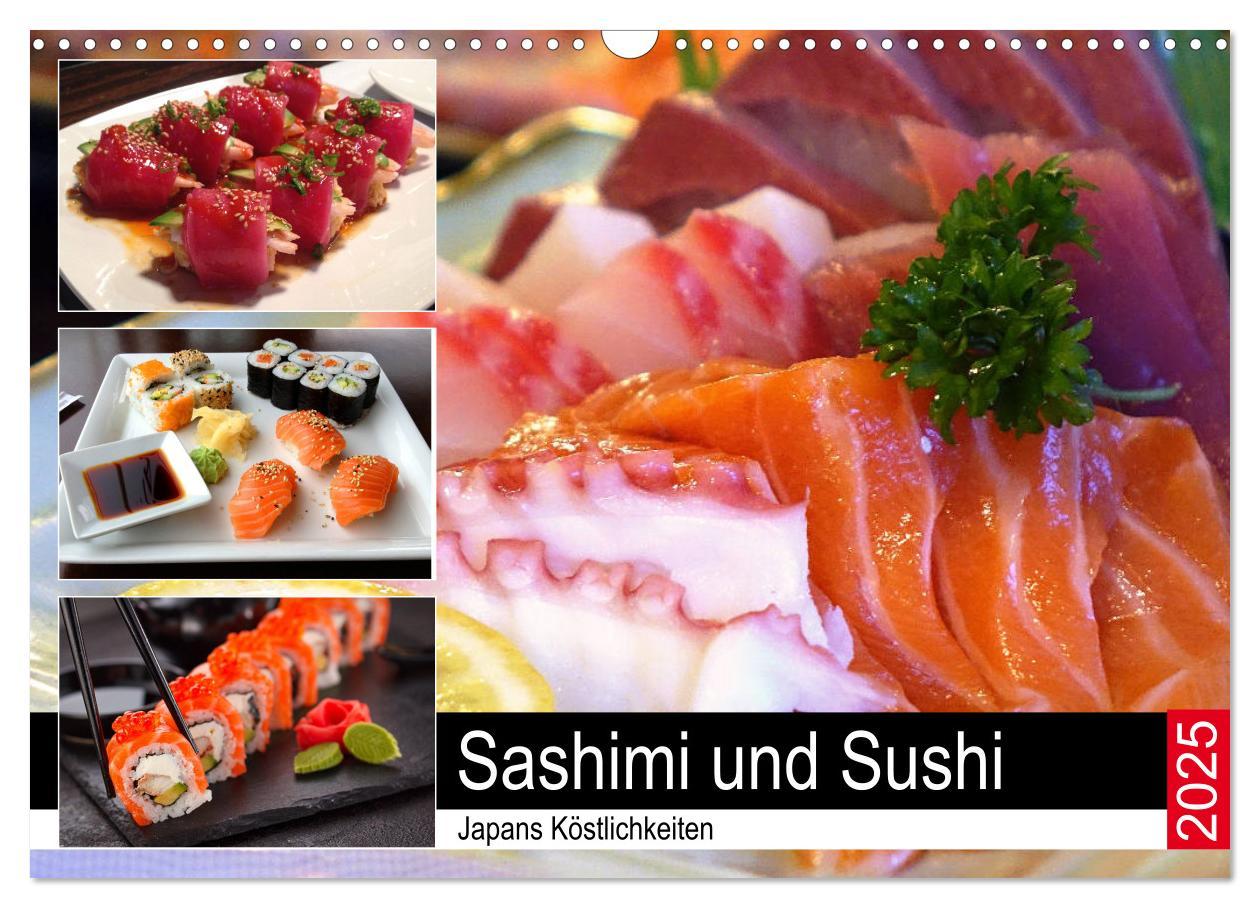 Cover: 9783435337873 | Sashimi und Sushi. Japans Köstlichkeiten (Wandkalender 2025 DIN A3...