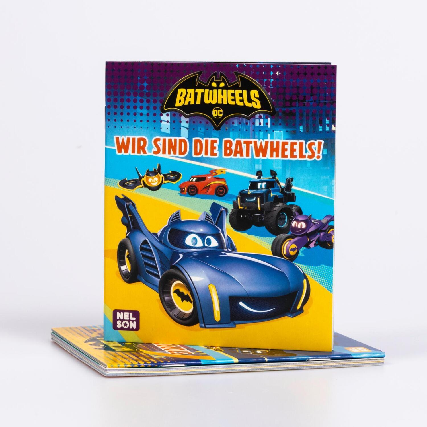 Bild: 9783845126357 | Nelson Mini-Bücher: 4er DC Batwheels 1-4 | Box | Nelson Mini-Bücher