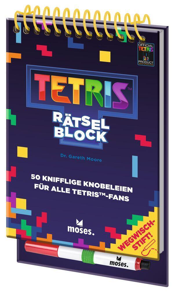 Cover: 9783964551276 | Der Tetris-Rätselblock | Gareth Moore | Taschenbuch | Spiralbindung