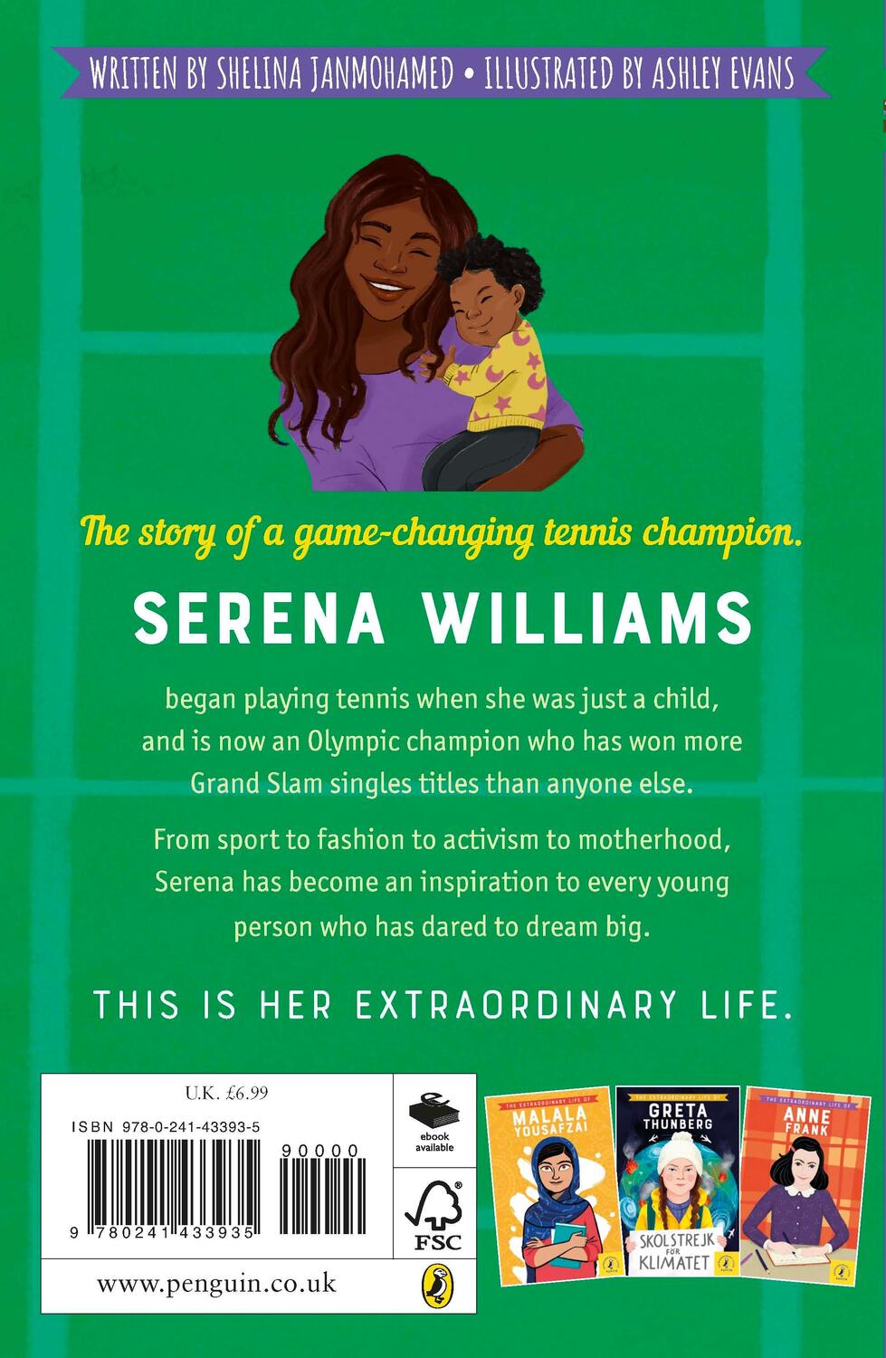 Rückseite: 9780241433935 | The Extraordinary Life of Serena Williams | Shelina Janmohamed | Buch