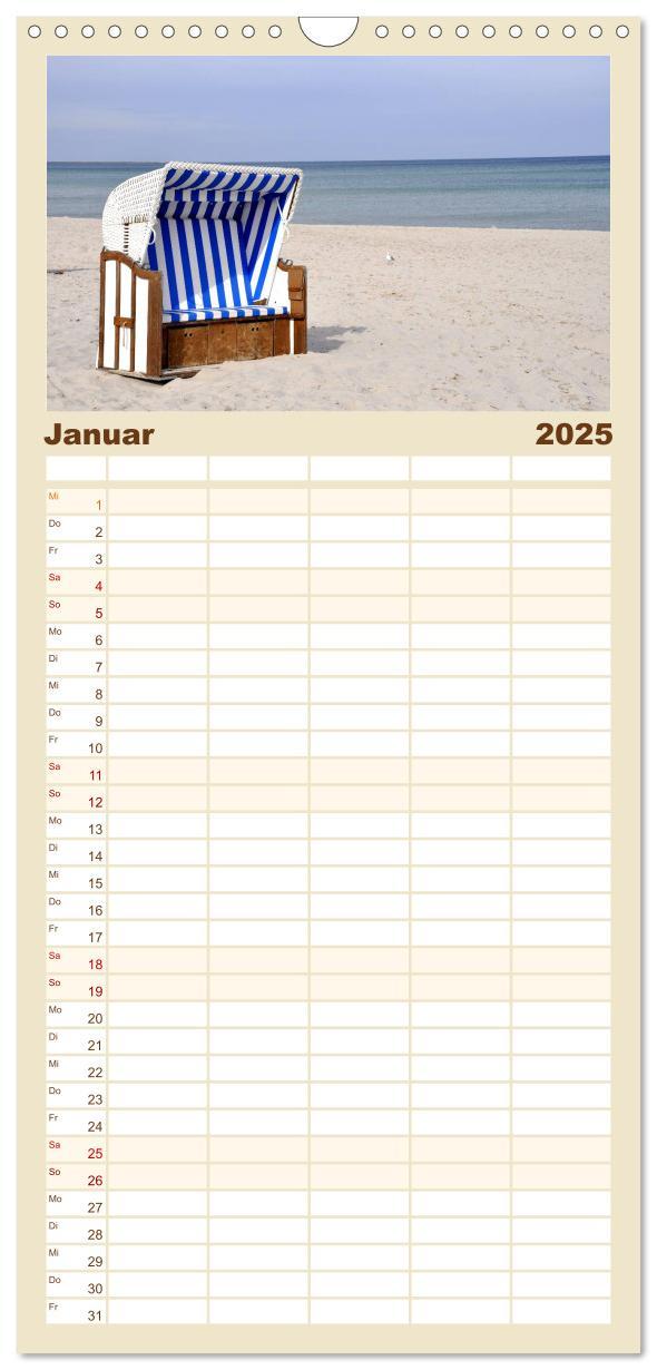 Bild: 9783457124918 | Familienplaner 2025 - Die Ostsee mit 5 Spalten (Wandkalender, 21 x...