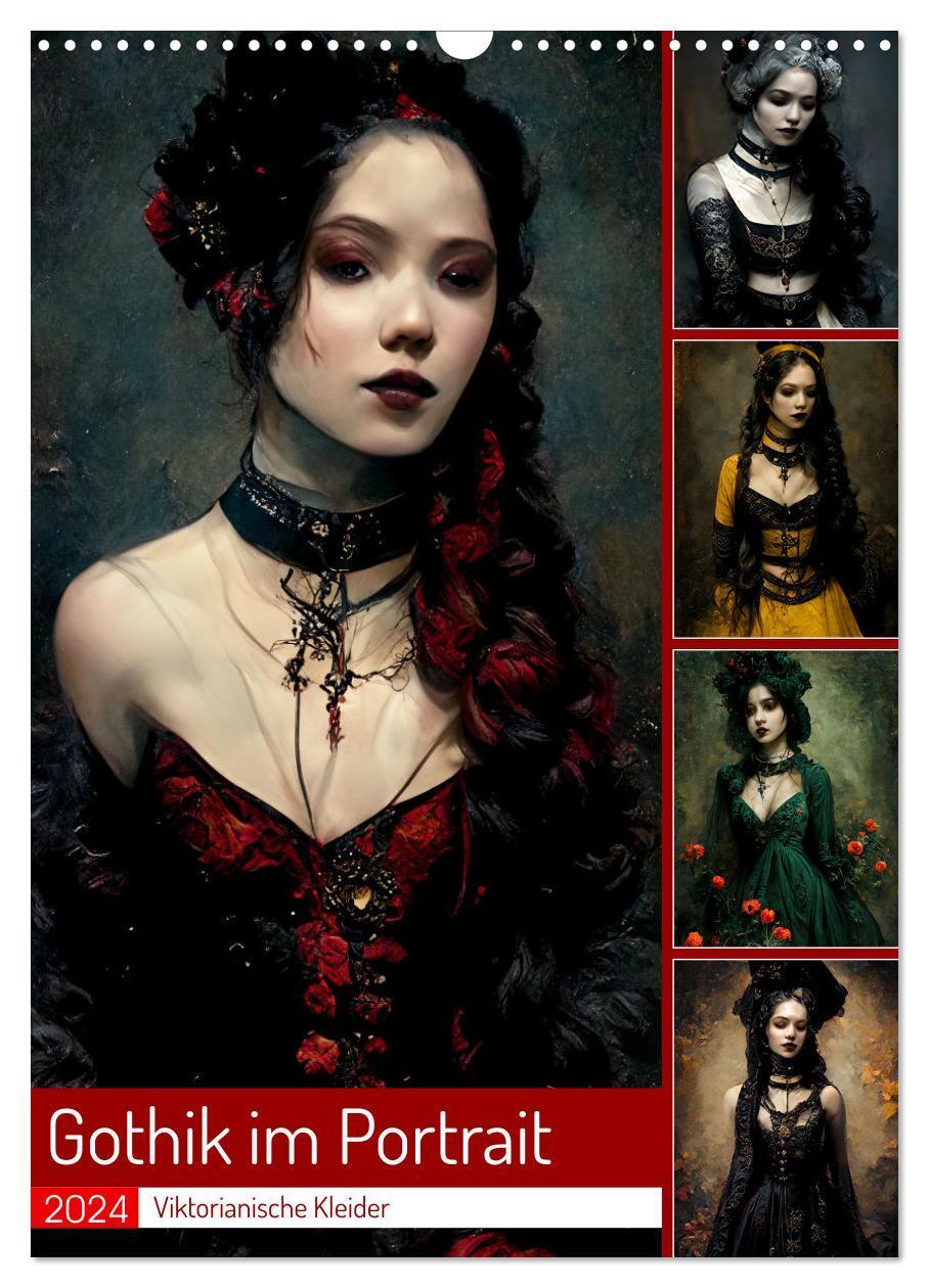 Cover: 9783675776180 | Gothik im Portrait - Viktorianische Kleider (Wandkalender 2024 DIN...