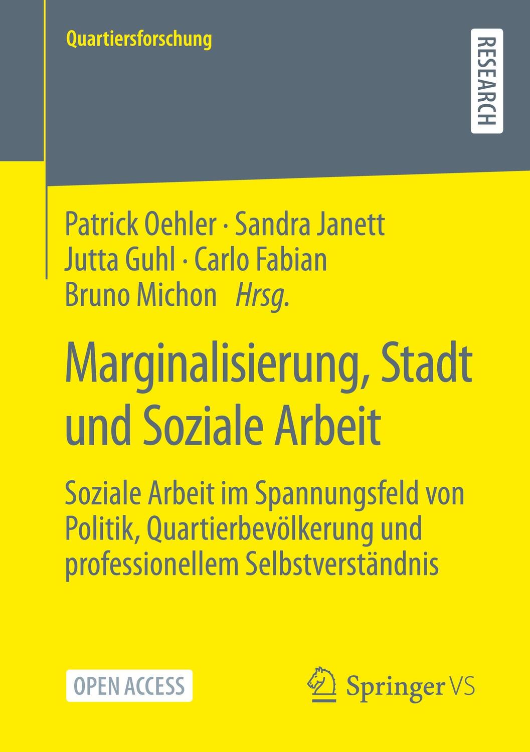 Cover: 9783658373856 | Marginalisierung, Stadt und Soziale Arbeit | Patrick Oehler (u. a.)