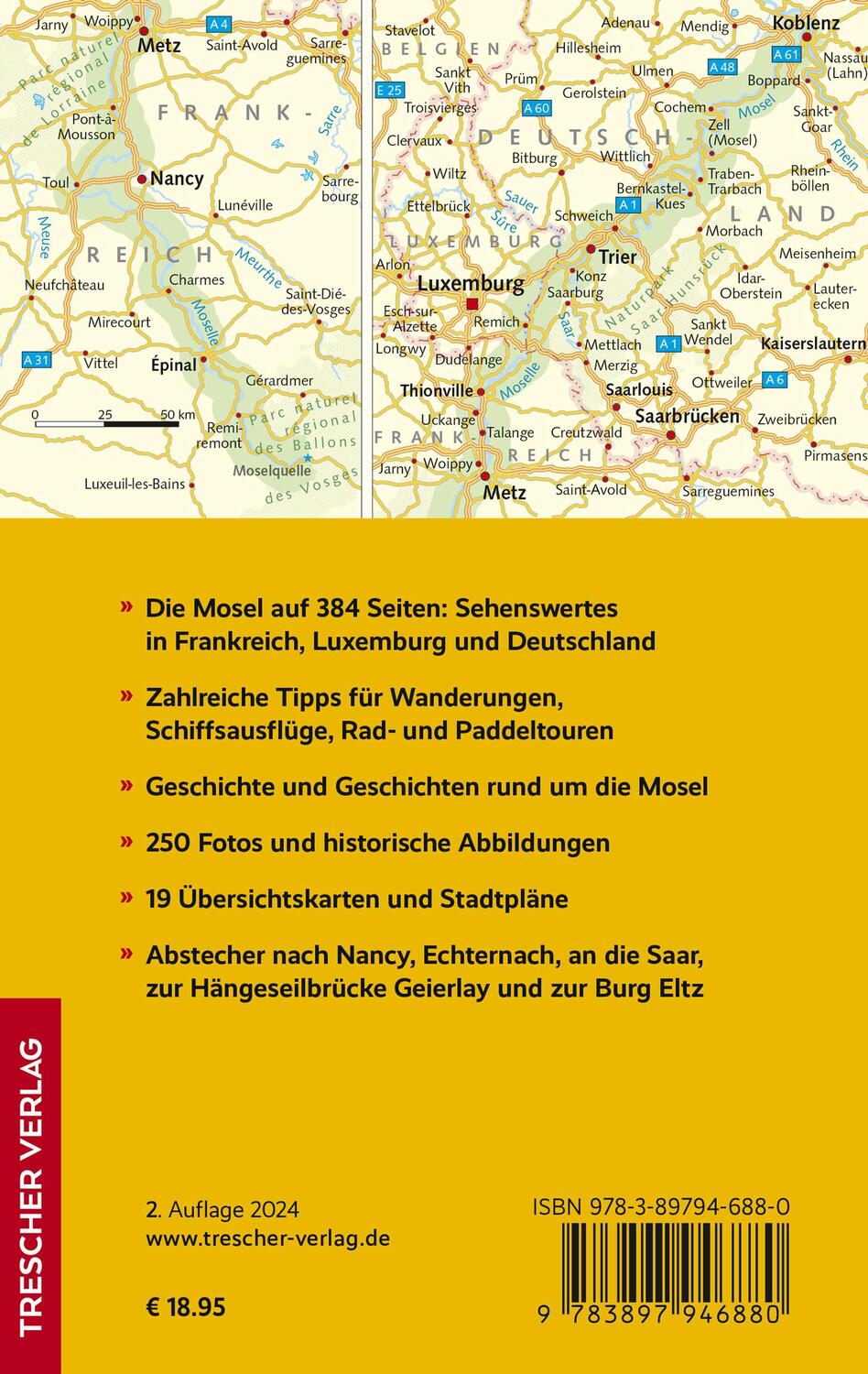 Rückseite: 9783897946880 | TRESCHER Reiseführer Mosel | Günter Schenk | Taschenbuch | 384 S.