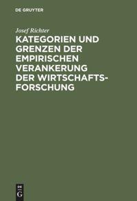 Cover: 9783828202245 | Kategorien und Grenzen der empirischen Verankerung der...