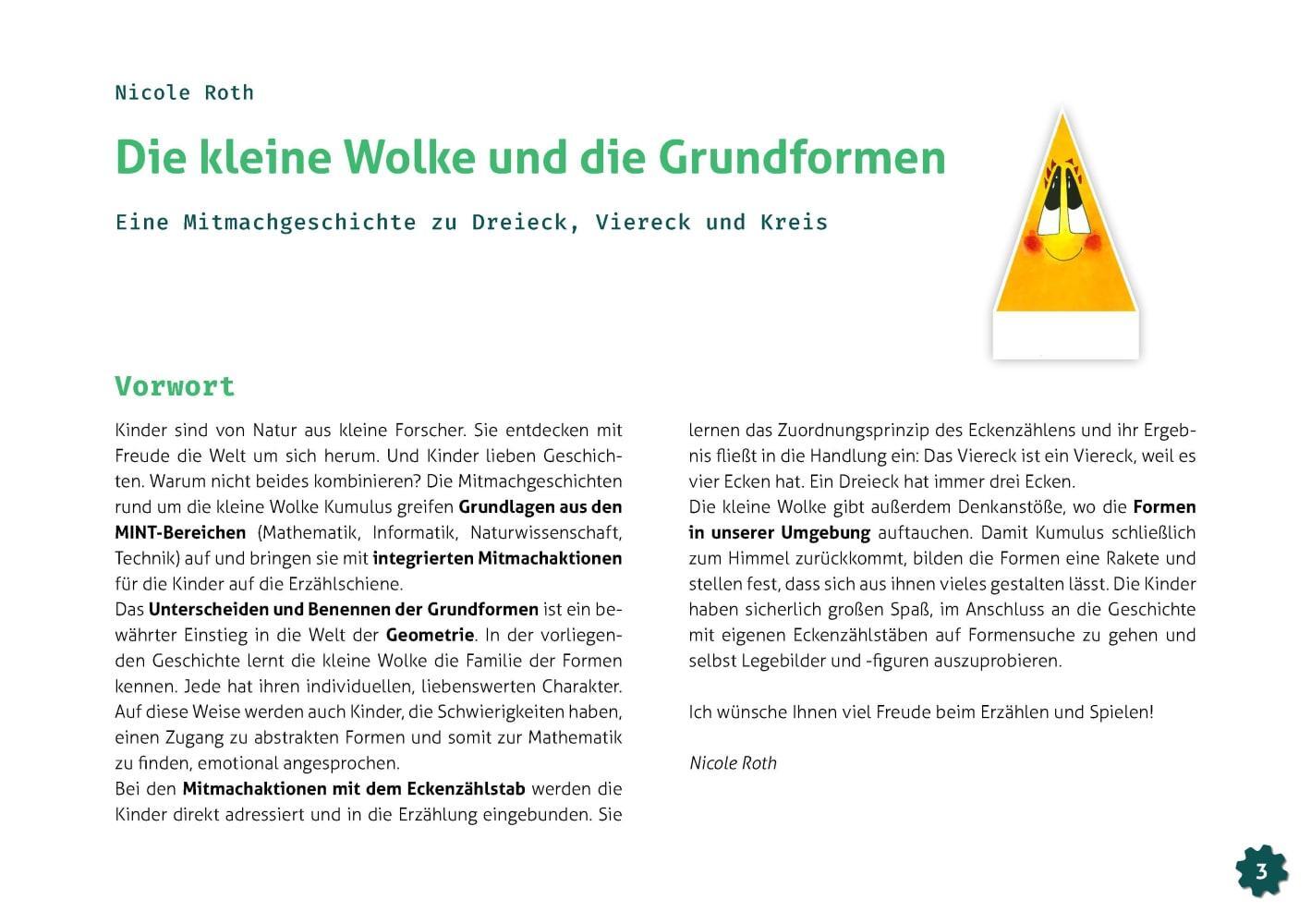 Bild: 4260694922774 | Die kleine Wolke und die Grundformen | Nicole Roth | Bundle | Deutsch