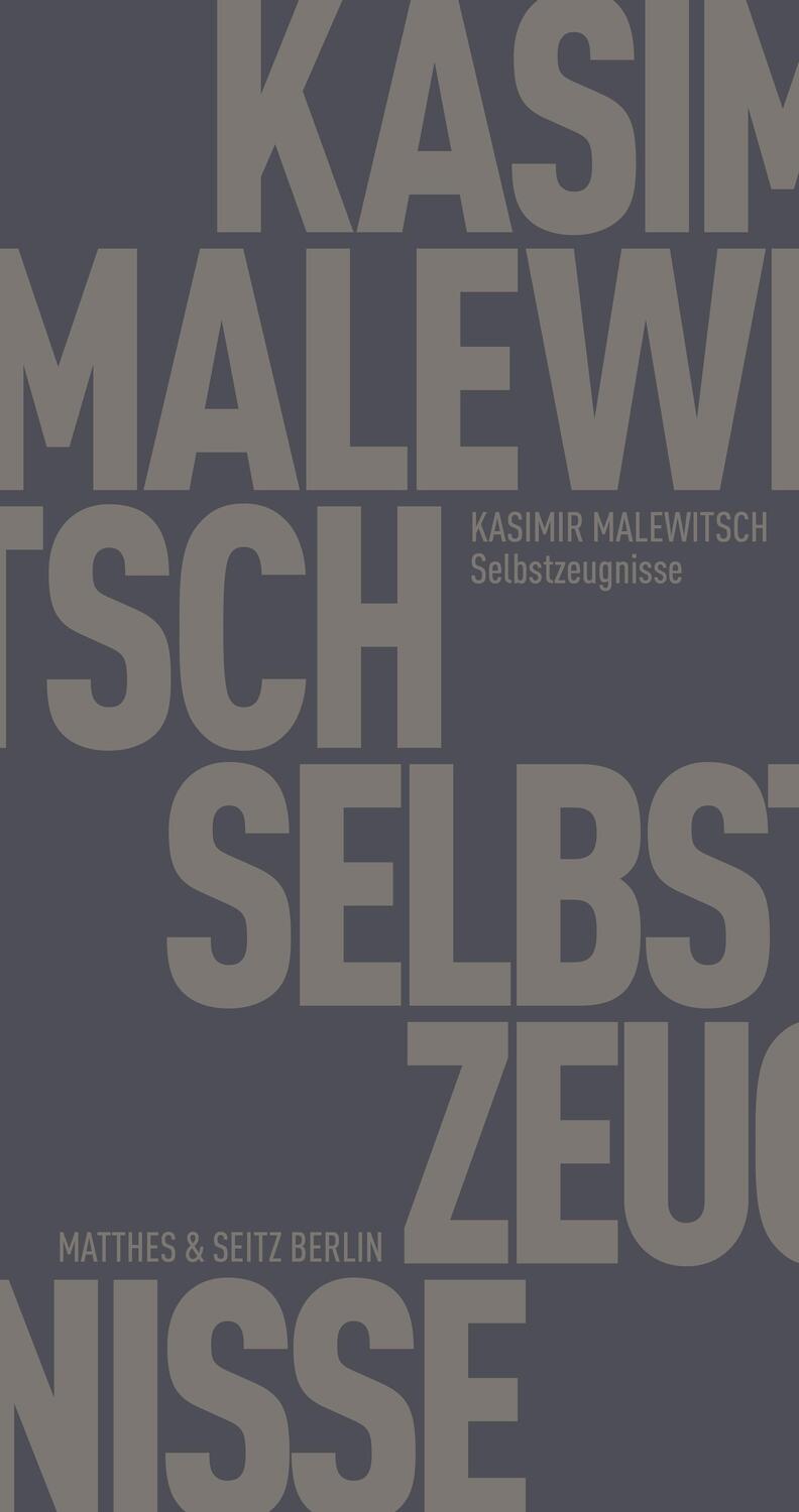 Cover: 9783957578686 | Selbstzeugnisse | Kasimir Malewitsch | Taschenbuch | Deutsch | 2020