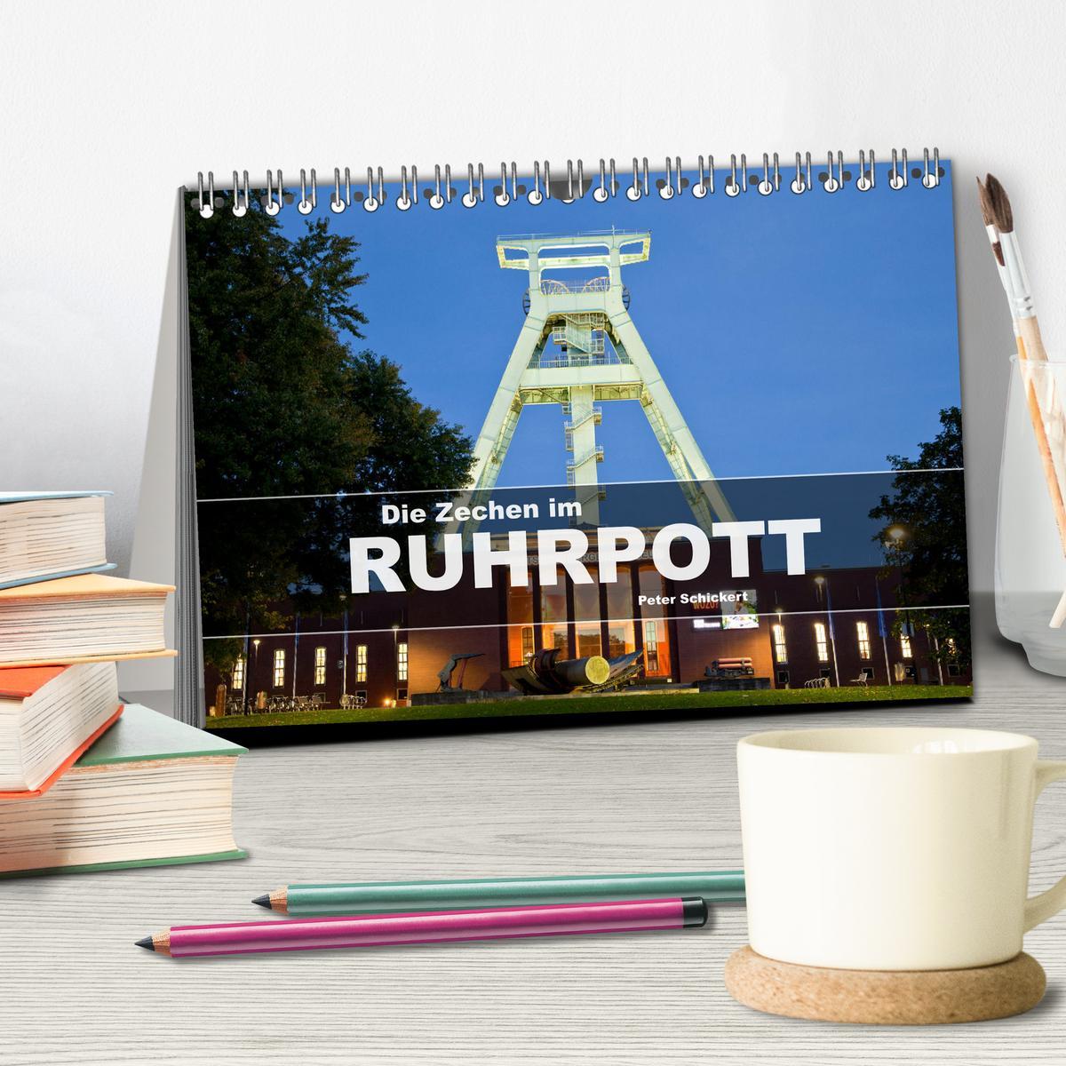 Bild: 9783383801990 | Die Zechen im Ruhrpott (Tischkalender 2025 DIN A5 quer), CALVENDO...