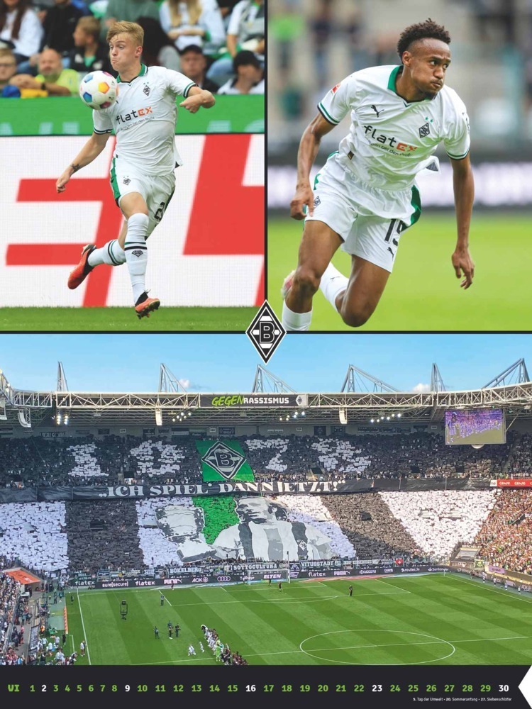 Bild: 4002725987471 | Borussia Mönchengladbach 2024 - Wandkalender XL - Fußballkalender -...