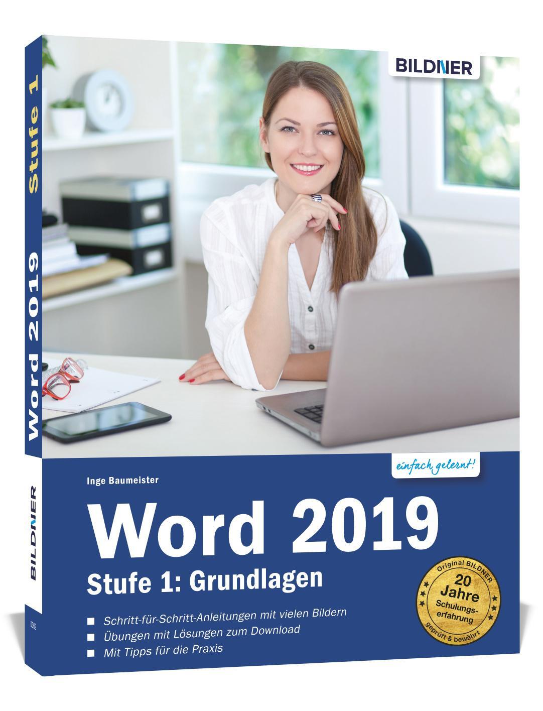 Cover: 9783832803407 | Word 2019 - Stufe 1: Grundlagen | Leicht verständlich. | Baumeister