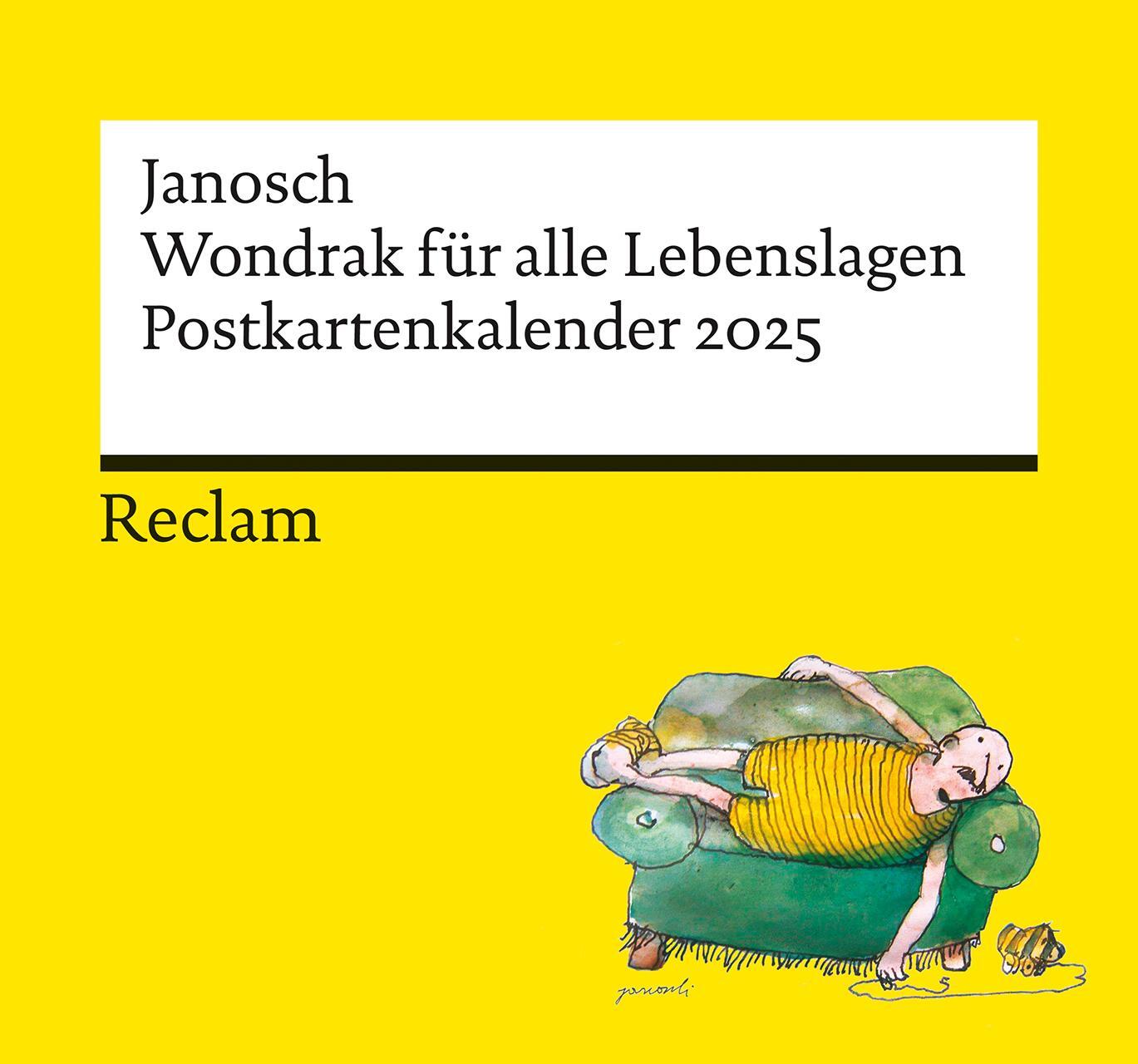 Cover: 9783150950241 | Janosch: 'Wondrak für alle Lebenslagen' (Postkartenkalender 2025)