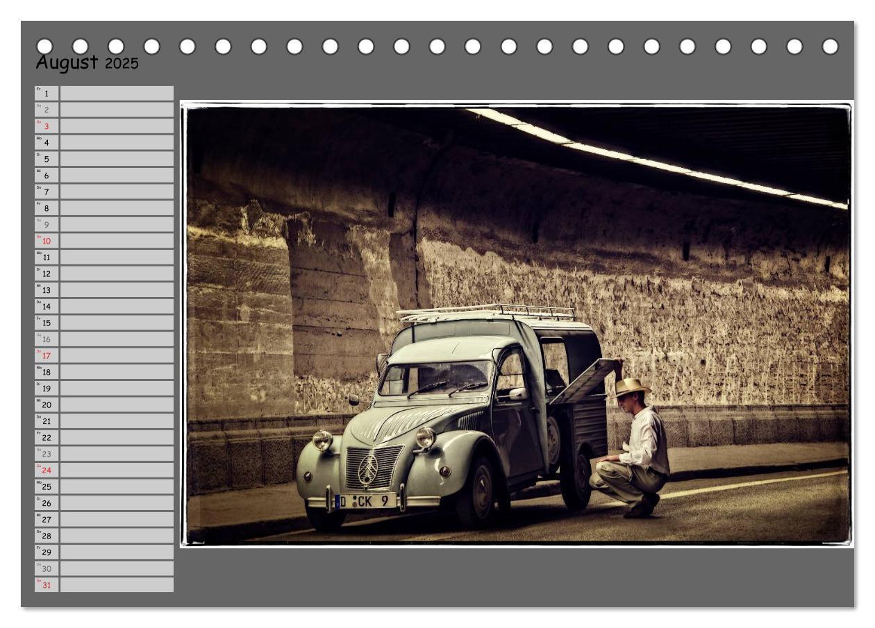 Bild: 9783435551637 | Oldtimer auf Tour (Tischkalender 2025 DIN A5 quer), CALVENDO...