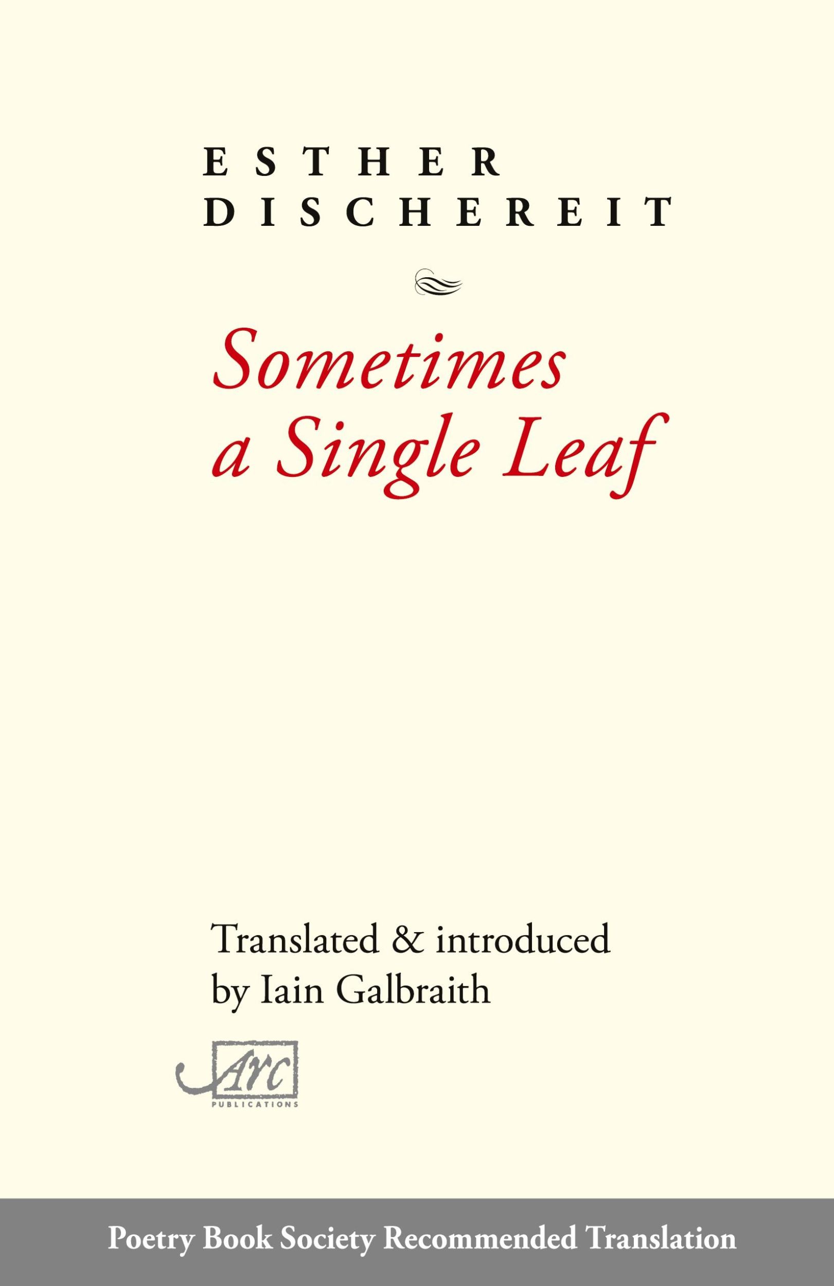 Cover: 9781911469704 | Sometimes a Single Leaf | Esther Dischereit | Taschenbuch | Paperback