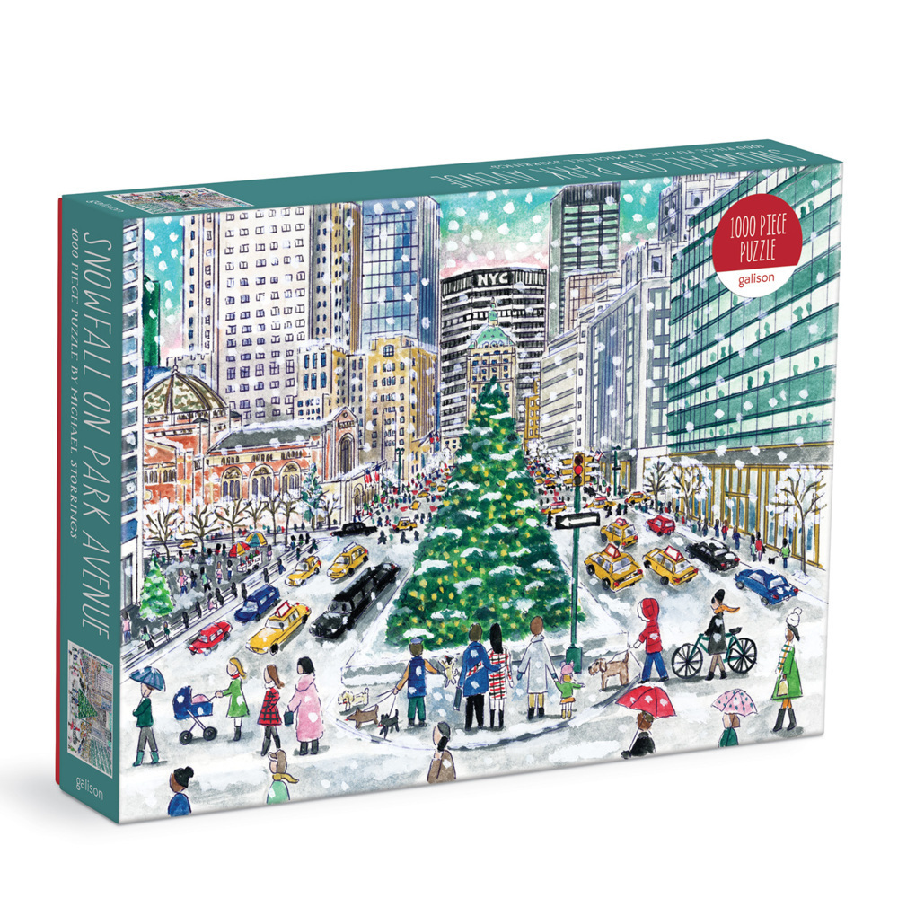 Cover: 9780735371989 | Michael Storrings Snowfall on Park Avenue 1000 Piece Puzzle | Galison