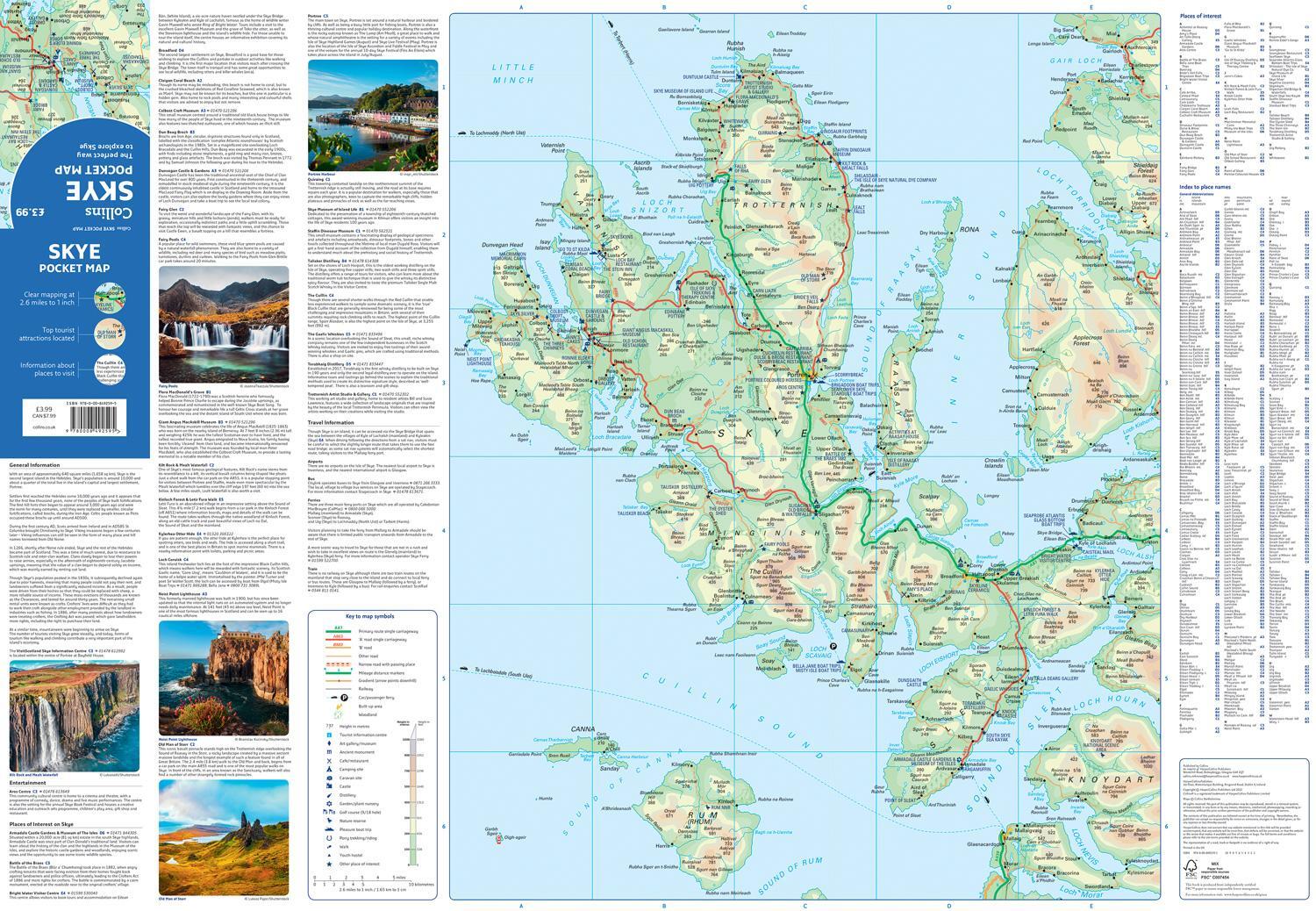 Bild: 9780008492595 | Skye Pocket Map | The Perfect Way to Explore Skye | Collins Maps