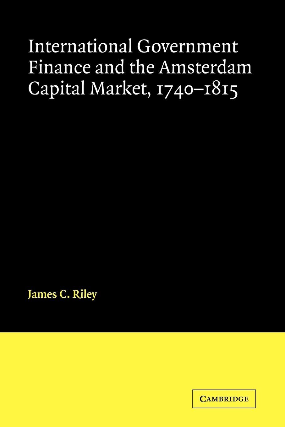 Cover: 9780521101103 | International Government Finance and the Amsterdam Capital Market...