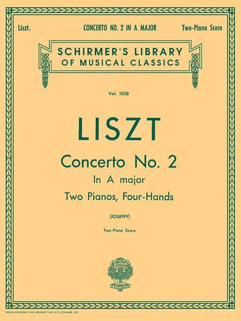 Cover: 9780793505029 | Concerto No. 2 in a: Schirmer Library of Classics Volume 1058 Piano...