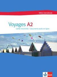 Cover: 9783125295056 | Voyages A2 | Cahier d'activités + documents audio en ligne, Frz/dt