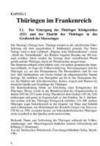 Bild: 9783936030983 | Thüringen im Mittelalter 1. Vom Thüringer Königreich bis zum Ende...