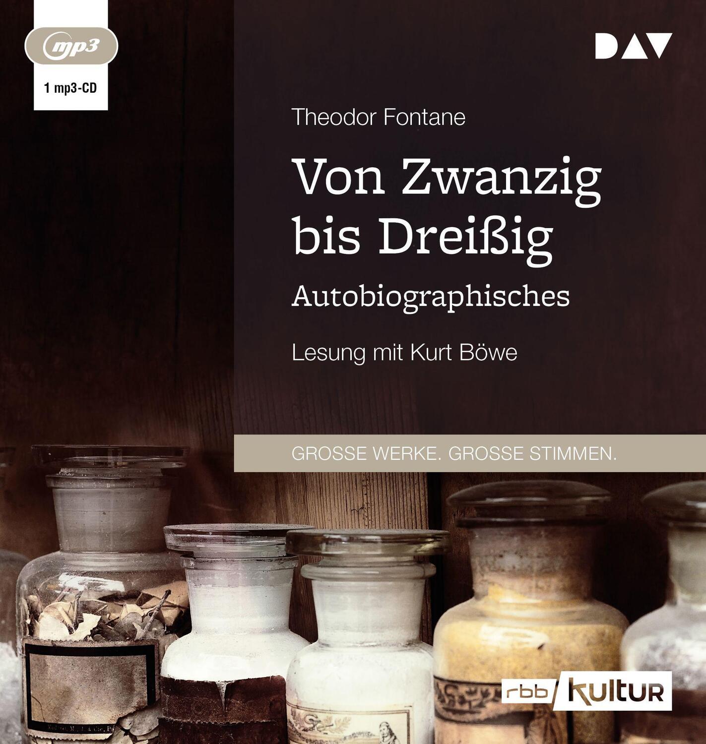 Cover: 9783742421388 | Von Zwanzig bis Dreißig. Autobiographisches | Lesung mit Kurt Böwe