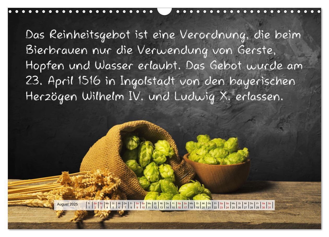 Bild: 9783435036806 | Wissenswertes über Bier (Wandkalender 2025 DIN A3 quer), CALVENDO...