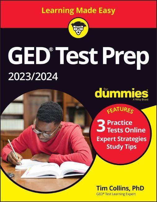 Cover: 9781119989097 | GED Test Prep 2023/2024 For Dummies with Online Practice | Tim Collins