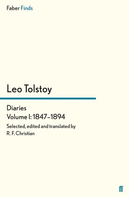 Cover: 9780571324033 | Tolstoy¿s Diariesvolume 1 | R. F. Christian | Taschenbuch | Paperback