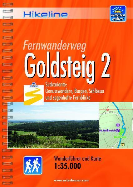 Cover: 9783850005234 | Hikeline Wanderführer Fernwanderweg Goldsteig 2 | Roland Esterbauer