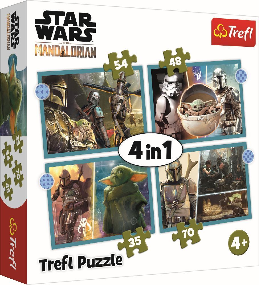 Cover: 5900511343977 | 4 in 1 Puzzle - Star Wars (Kinderpuzzle) | Spiel | In Spielebox | 2021