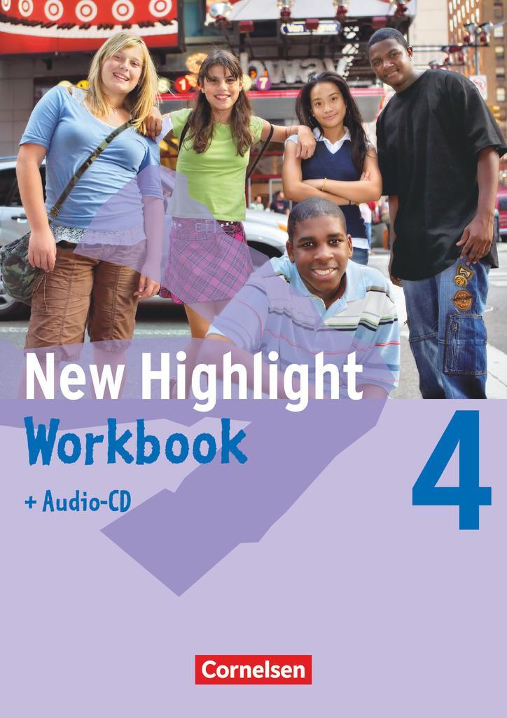 Cover: 9783060314089 | New Highlight 4: 8. Schuljahr. Workbook mit Text-CD | Gwen Berwick