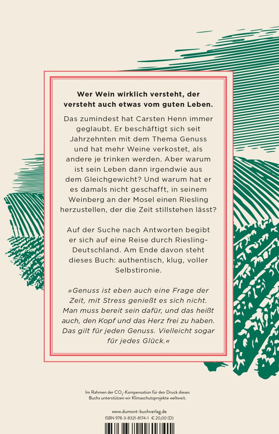 Rückseite: 9783832181741 | Der Mann, der auf einen Hügel stieg und von einem Weinberg herunterkam