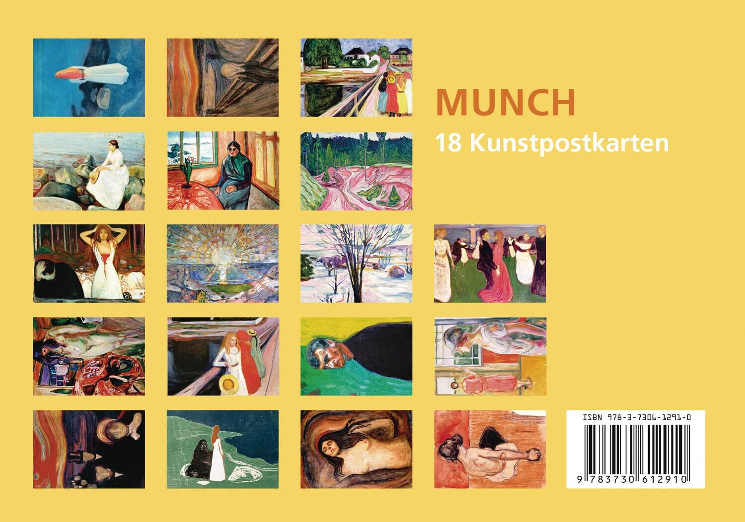 Bild: 9783730612910 | Postkarten-Set Edvard Munch | Stück | Anaconda Postkarten | 20 S.