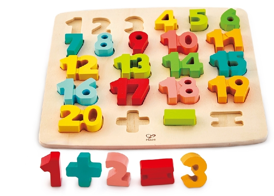 Bild: 6943478018709 | Hape Puzzle mit Zahlen &amp; Rechensymbolen (Kinderpuzzle) | Spiel | E1550