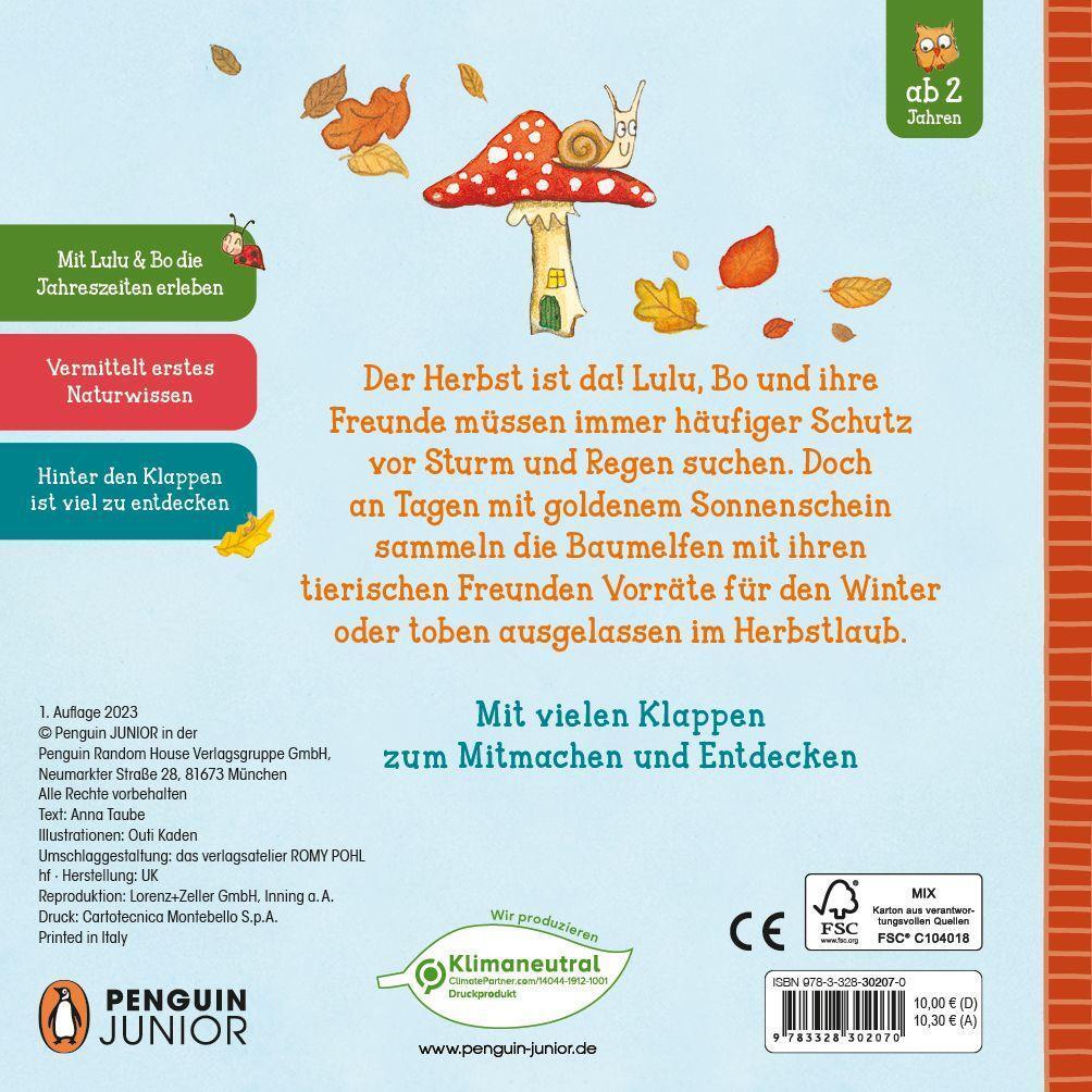 Bild: 9783328302070 | Lulu & Bo toben im Herbstlaub | Anna Taube | Buch | Deutsch | 2023