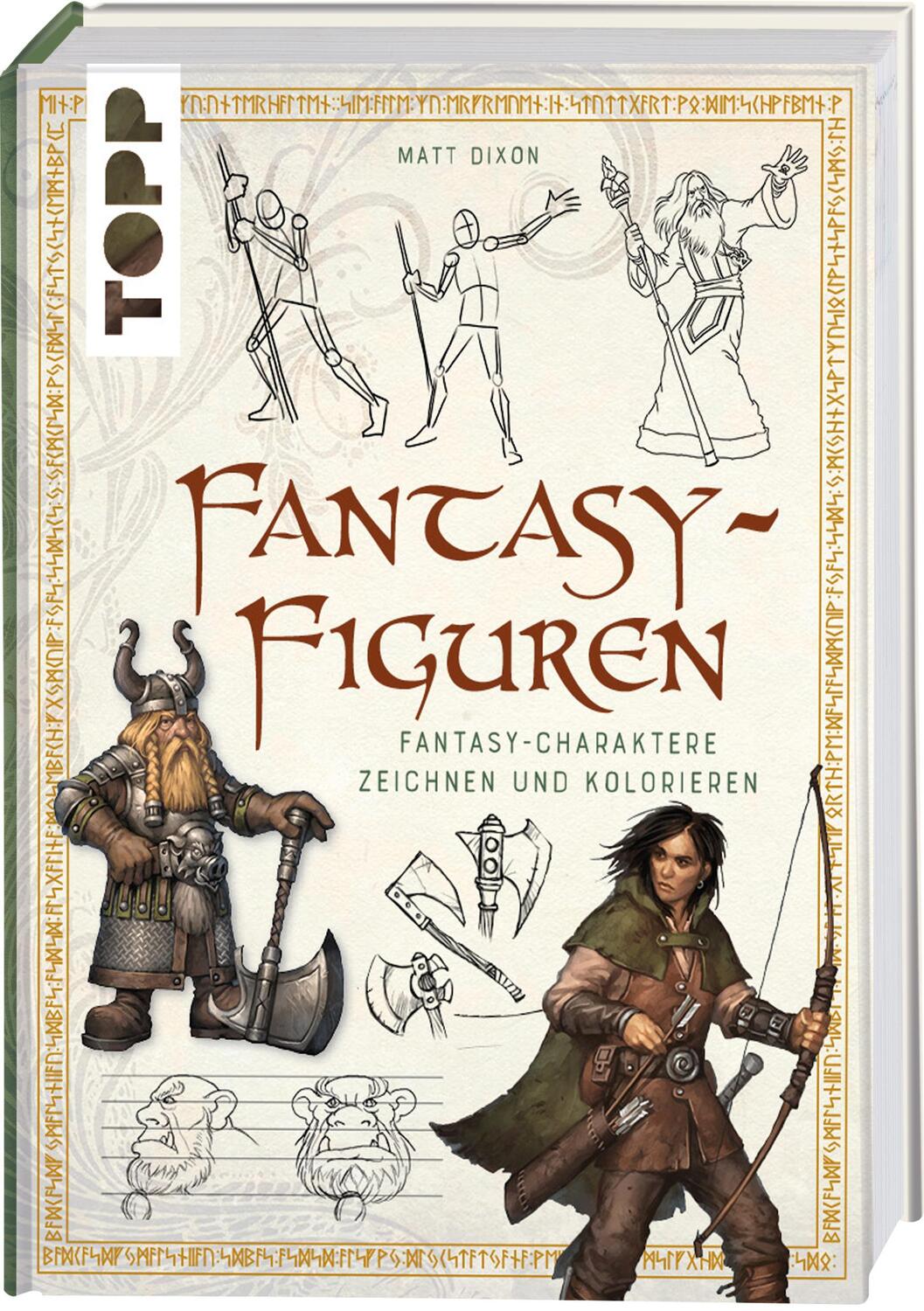 Cover: 9783735880222 | Fantasy-Figuren | Fantasy-Charaktere zeichnen und kolorieren | Dixon
