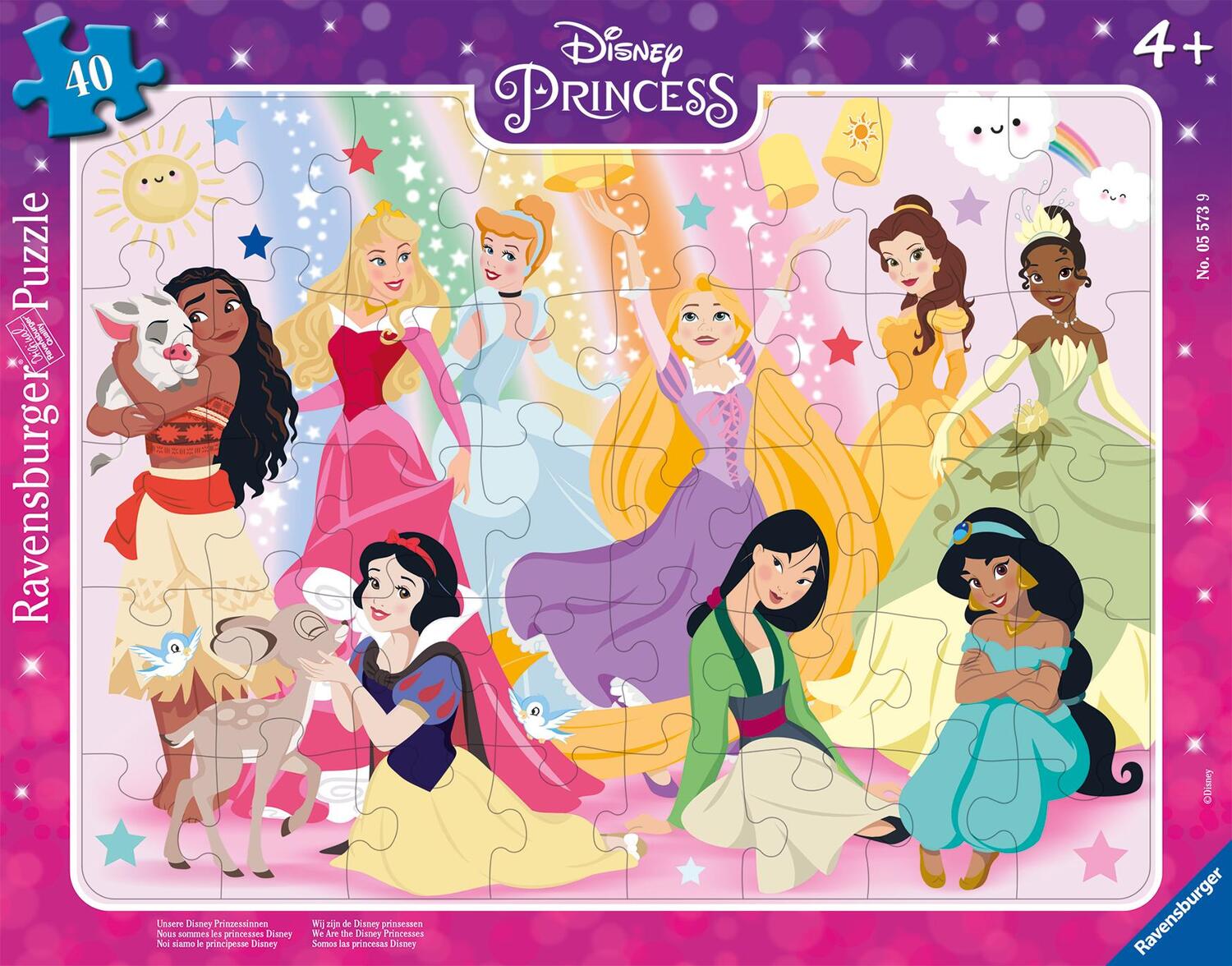 Cover: 4005556055739 | Ravensburger Kinderpuzzle 05573 - Unsere Disney Prinzessinnen - 40...
