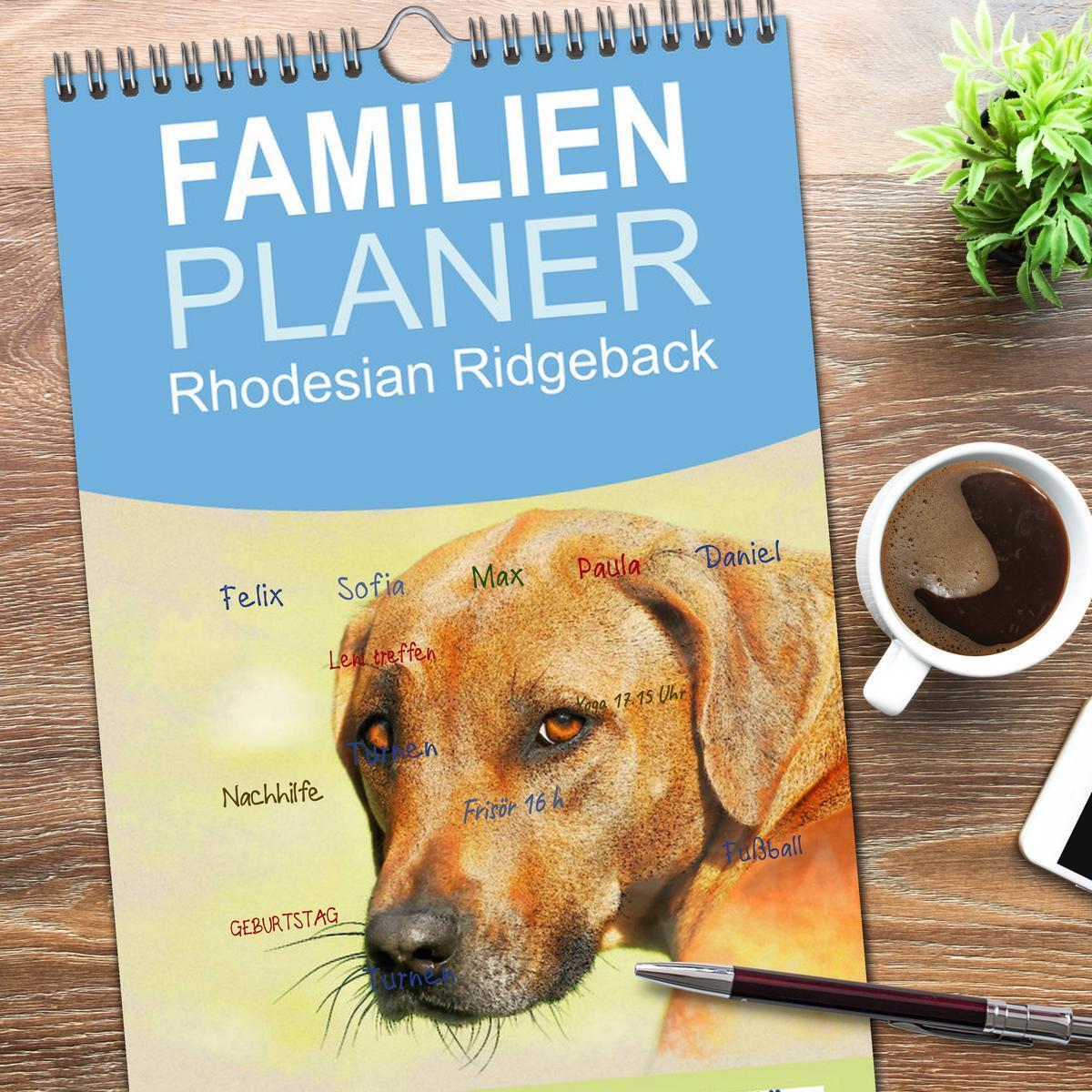 Bild: 9783457121153 | Familienplaner 2025 - Rhodesian Ridgeback 2025 mit 5 Spalten...