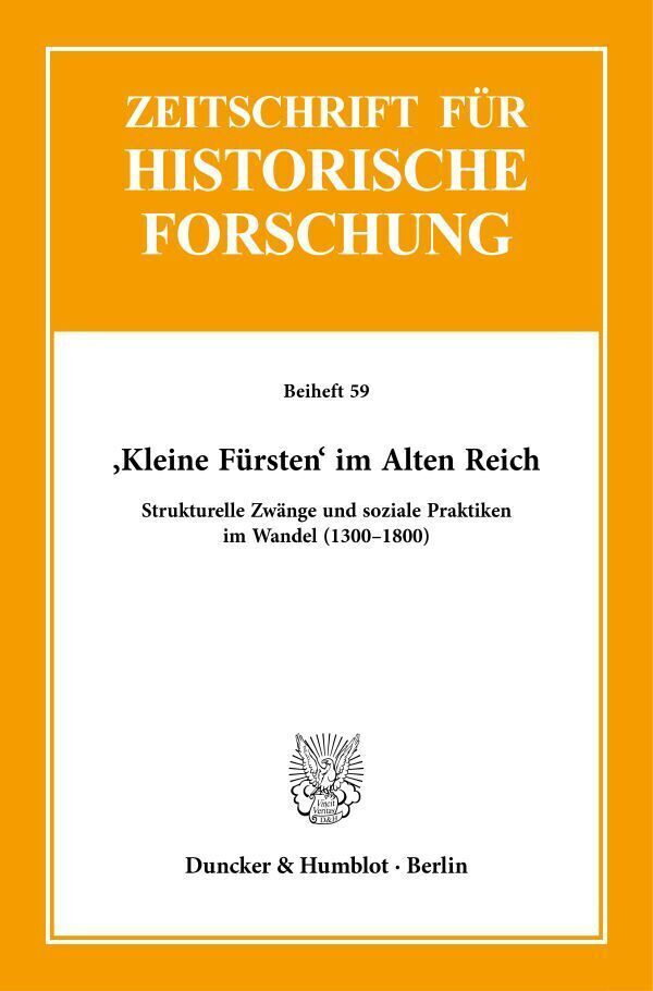 Cover: 9783428184279 | 'Kleine Fürsten' im Alten Reich. | Oliver Auge (u. a.) | Taschenbuch