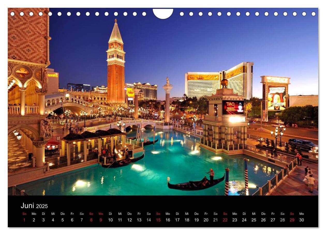 Bild: 9783435840366 | Las Vegas (Wandkalender 2025 DIN A4 quer), CALVENDO Monatskalender