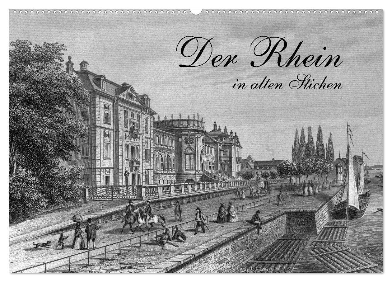 Cover: 9783383445392 | Der Rhein in alten Stichen (Wandkalender 2024 DIN A2 quer),...