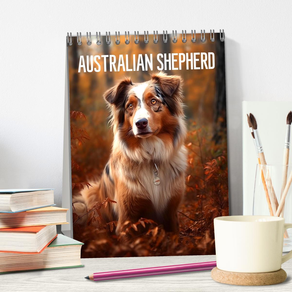 Bild: 9783435877249 | Australian Shepherd (Tischkalender 2025 DIN A5 hoch), CALVENDO...