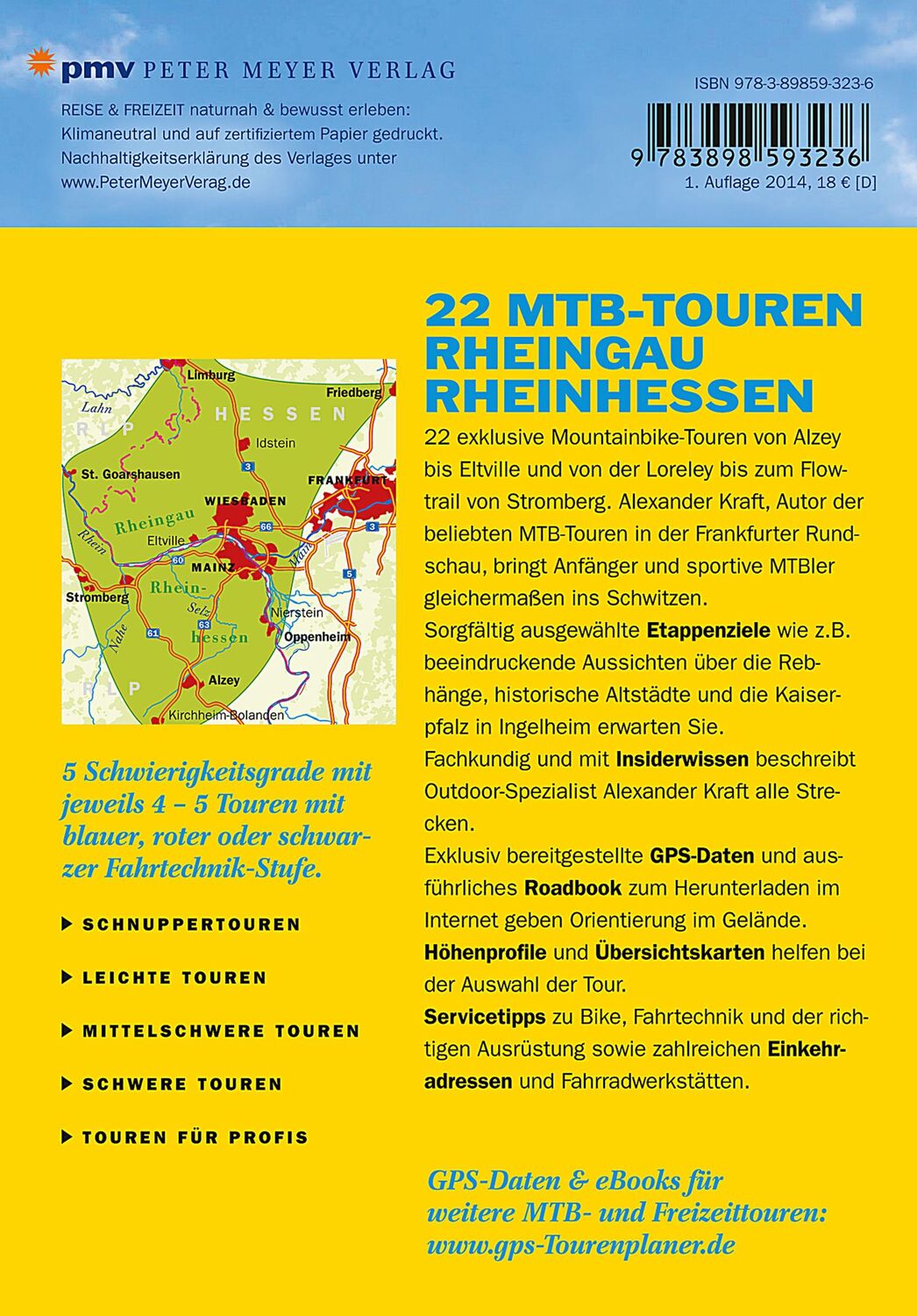 Rückseite: 9783898593236 | MTB-Touren Rheingau Rheinhessen | Mit GPS-DatenzumHerunterladen | Buch