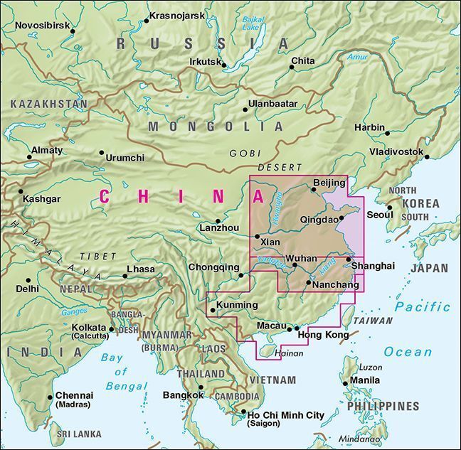 Bild: 9783865740953 | Nelles Map Landkarte China: Central | (Land-)Karte | Deutsch | 2018